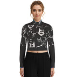 BW Women's Turtleneck long crop - Desperate Guitars