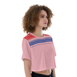 MOE Woman's Cropped Jersey - Vintage Pink