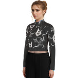 BW Women's Turtleneck long crop - Desperate Guitars