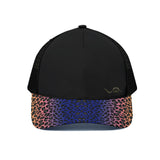 WAV Trucker Hat - Neon Leopard Blue