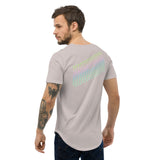 BW Holo Men's Curved Hem T-Shirt