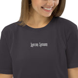 BW "Lorem Ipsum" Embroidery Unisex Organic Cotton Tee